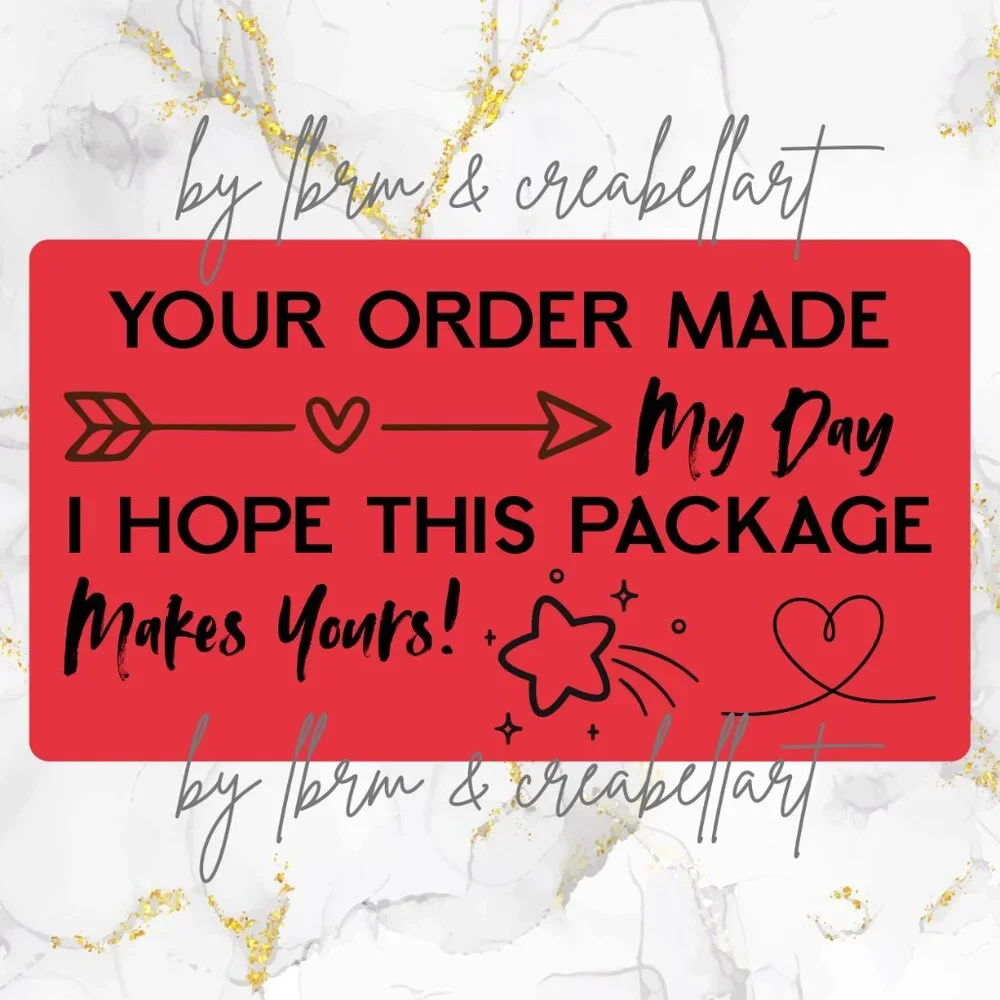 100 thermal Thank you Stickers 2.25